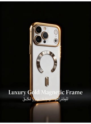 iPhone 17 Pro Max Magnetic Stand Case | Luxury Metal Texture Shockproof Full Cover | Camera Protection Lens Guard | Business Fashion Slim Hard Shell - view 2